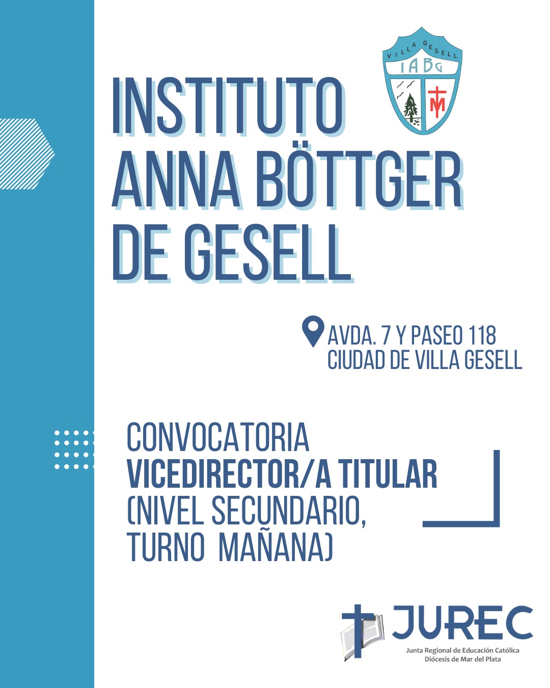 LLAMADO PARA COBERTURA DE CARGO EN INSTITUTO “ANNA BÖTTGER DE GESELL” DE LA CIUDAD DE VILLA GESELL