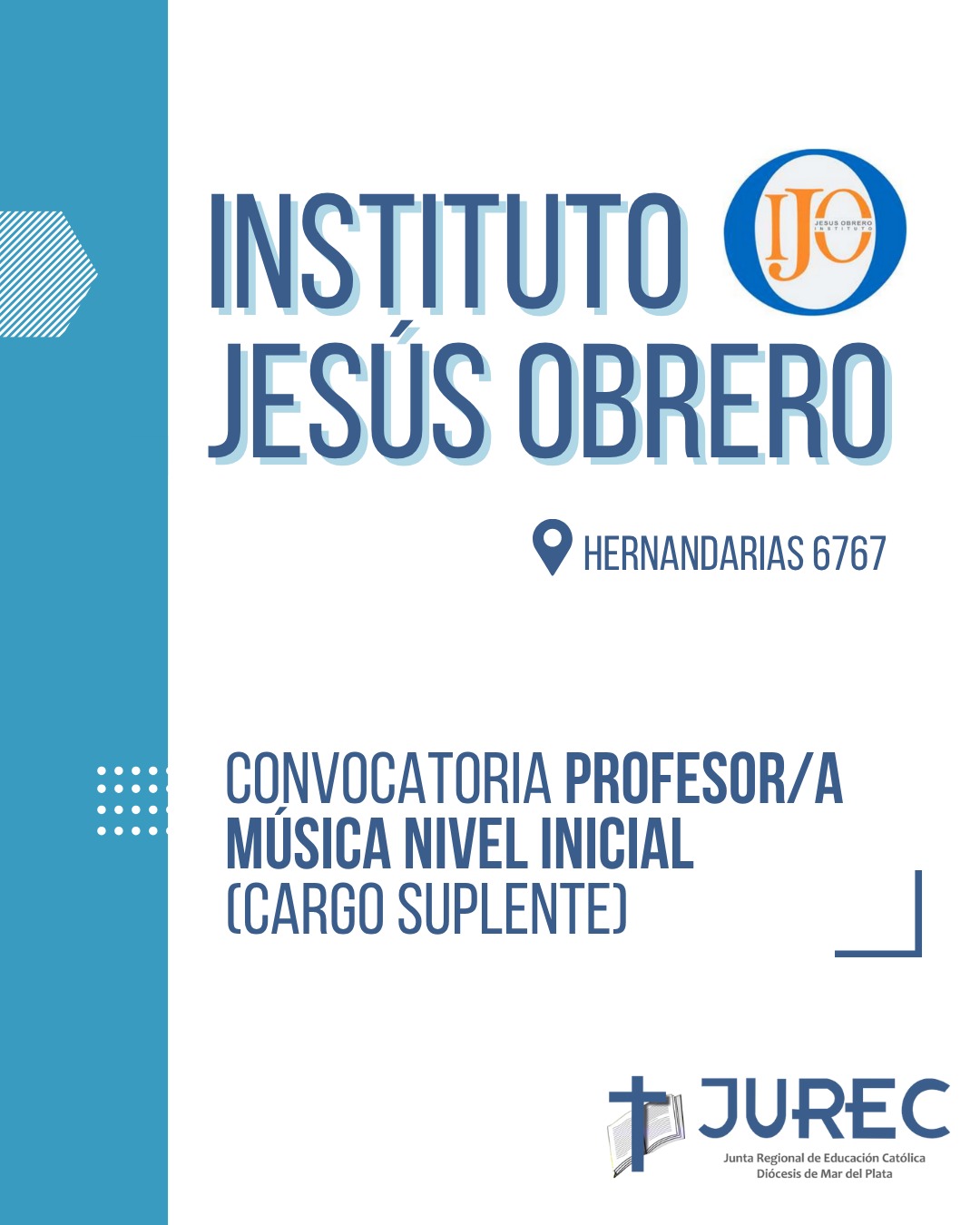 Llamado para cobertura de cargo de Profesor/a de Música Nivel Inicial (Cargo Suplente)